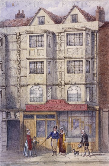 Aldersgate Street, London, c1850. Artist: Frederick Napoleon Shepherd