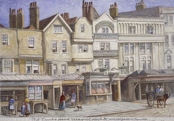 Aldgate High Street, London, 1869. Artist: JT Wilson