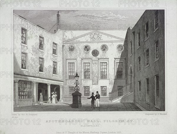 Apothecaries Hall, London, 1831. Artist: J Hinchcliff