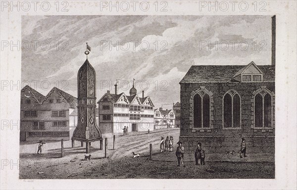 Bishopsgate, London, 1814. Artist: Anon