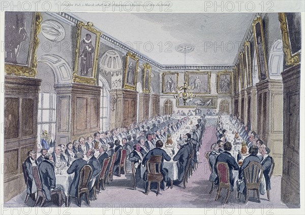 Bridewell Hall, London, 1850. Artist: Anon