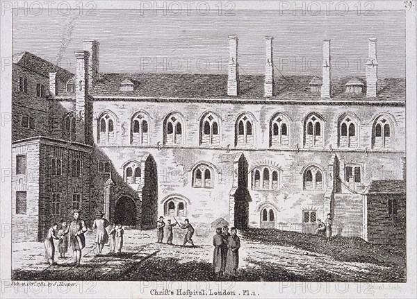 Christ's Hospital, London, 1784. Artist: James Record