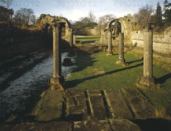 The Chapter House, the Cistercian Abbey of Jervaulx, North Yorkshire, 1995 Artist