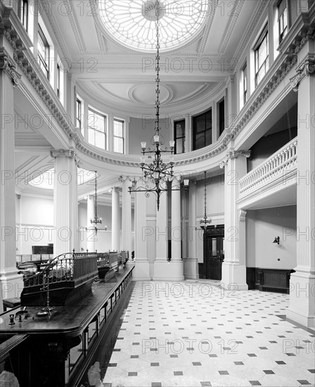 The banking hall at Coutt's Bank, The Strand, Westminster, London, 1904