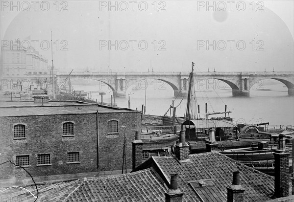 Waterloo Bridge, London, c1854