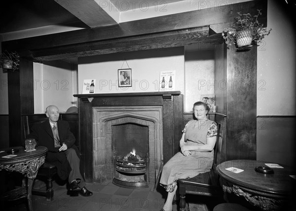 The landlady of the Greyhound Inn, Penkhull, Stoke-on-Trent, Staffordshire, 1960