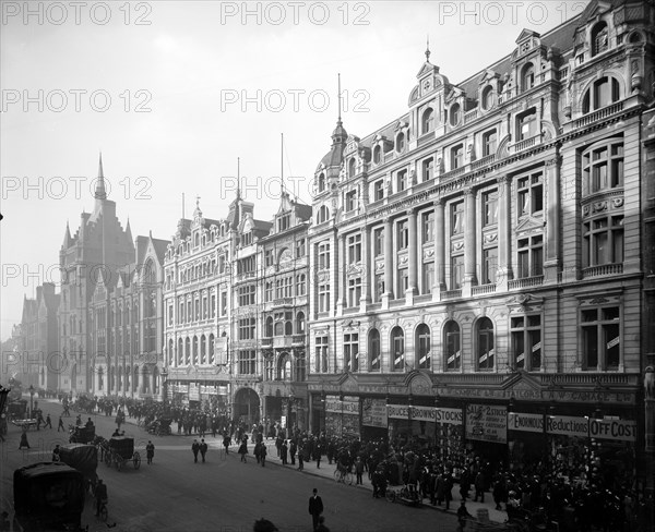 Gamages Department Store and the Prudential Building, Holborn, London, 1907