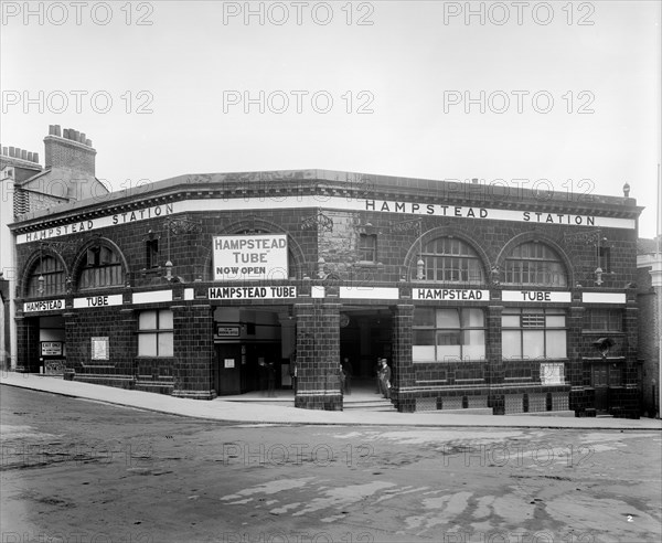 Hampstead Underground Station, Hampstead, London, 1907