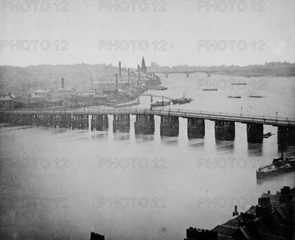 Old Battersea Bridge, Wandsworth, London, c1861-c1881