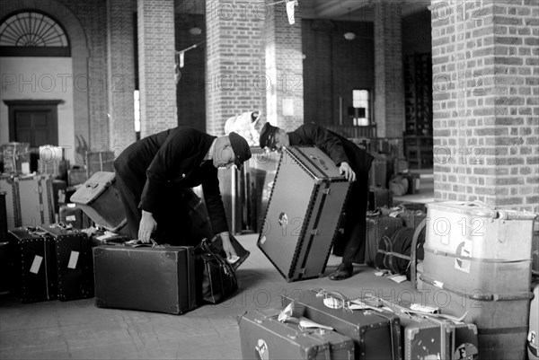 Porters at Tilbury Docks, Essex, c1945-c1965