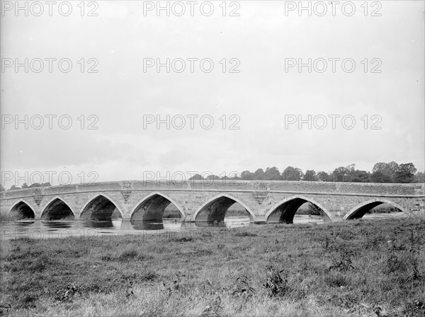 Julian's Bridge across the River Stour at Pamphill, Dorset, 1924