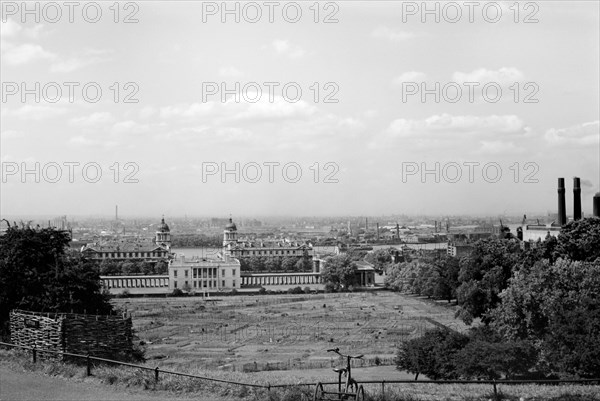 The Queen's House and Royal Naval Hospital, Greenwich, London, c1945-c1965