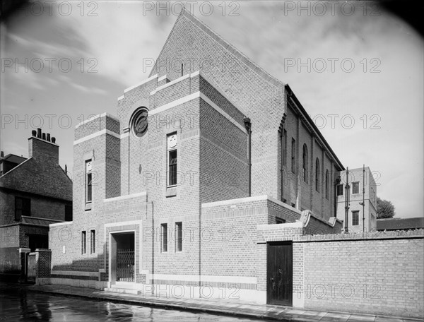 The exterior of St Alphege's church hall, Southwark