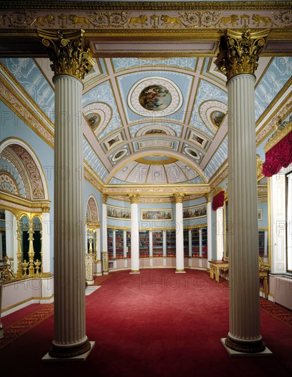 The library at Kenwood House, Hampstead, London, 1990