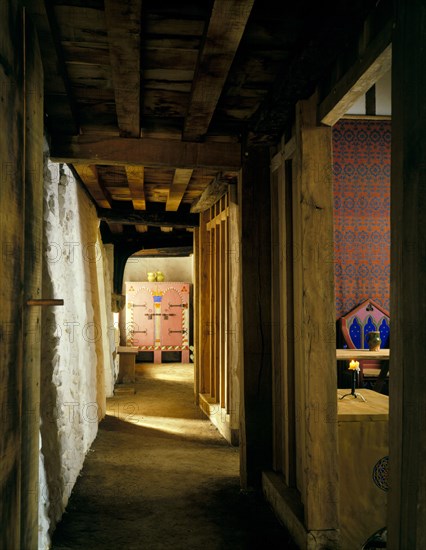 Screens passage, Medieval Merchant's House, French Street, Southampton, Hampshire, 1988