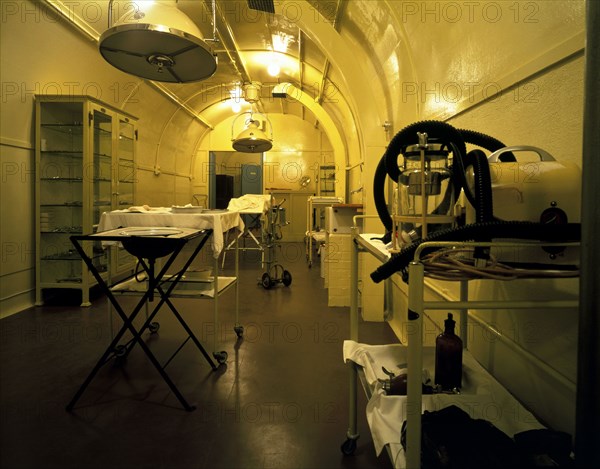 Underground operating theatre beneath Dover Castle, Kent, 1995