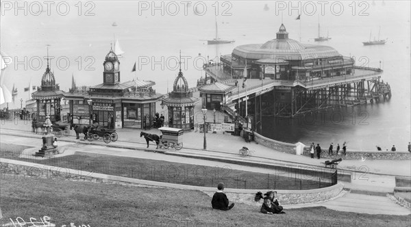 Plymouth pier, Plymouth, Devon, July 1893