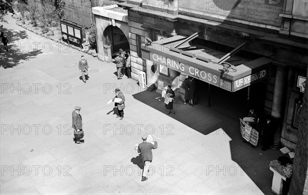 Charing Cross Underground Station, London, c1945-c1965