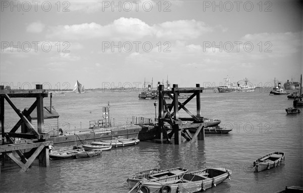 The Thames Estuary at Gravesend, Kent, c1945-c1965