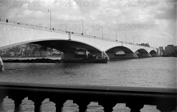 Waterloo Bridge soon after its completion in 1942, (c1945-c1965)