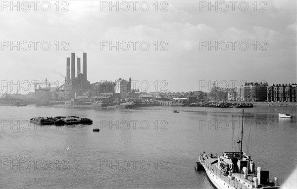 Fulham Power Station, London, c1945-c1965