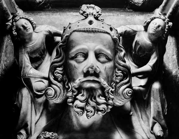 Tomb of Edward II, Gloucester Cathedral, Gloucestershire, 1945