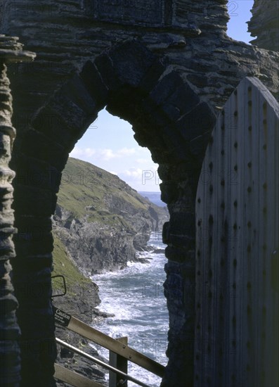 Gateway to inner ward, Tintagel Castle, Cornwall, 1998