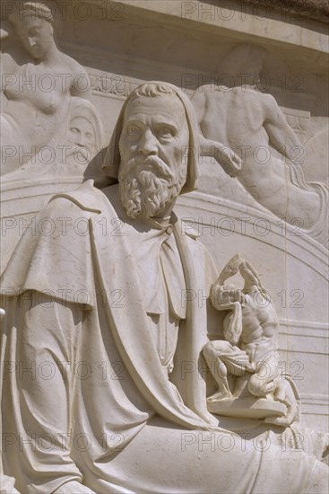 Detail from the Albert Memorial, Kensington Gardens, London, 1998. Creator: J Richards.