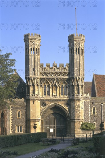 The Great Gate, St Augustine's Abbey, Canterbury, Kent, 1996