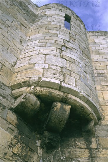 Detail of Clifford's Tower, York, North Yorkshire, 1997