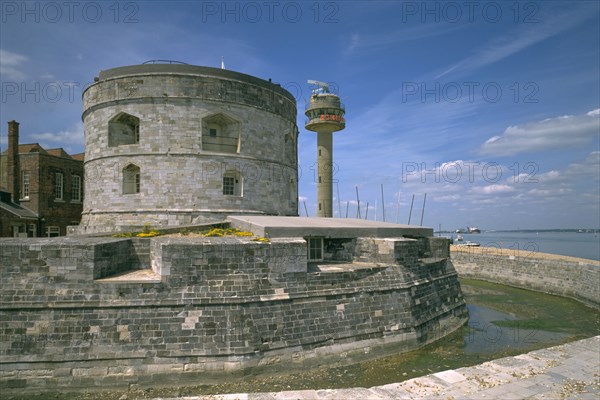 Calshot Castle and coastguard tower, Hampshire, 1995