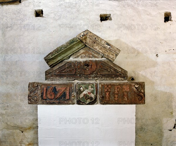 Architectural details from the demolished Red Lion Hotel, Truro, Cornwall, 2000