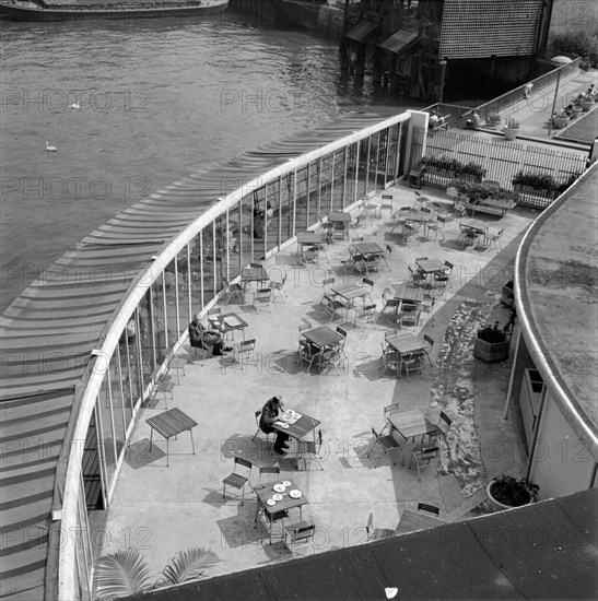 Terrace of the Royal Festival Hall, Belvedere Road, South Bank, London, c1951-c1965