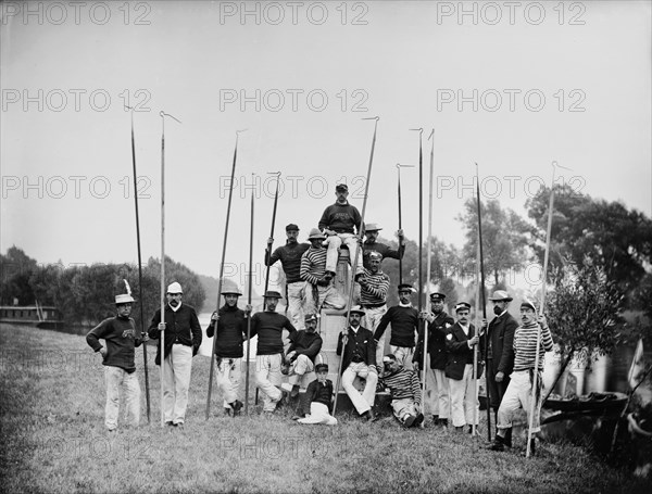 Swan-uppers, Staines, Surrey, c1885