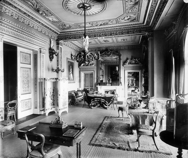 Council Chamber, Osborne House, Isle of Wight, 1880s