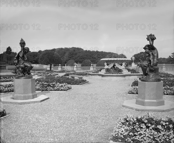 The upper terrace, Osborne House, Isle of Wight, 1880s