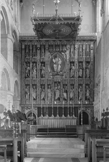 Reredos at Wymondham Abbey, Norfolk, 1961