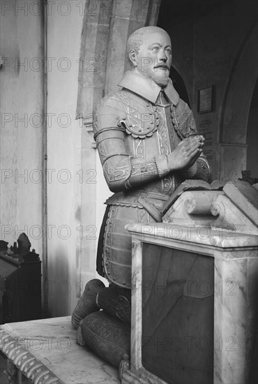 Effigy of Sir Michael Sondes, Throwley, Kent, 1962