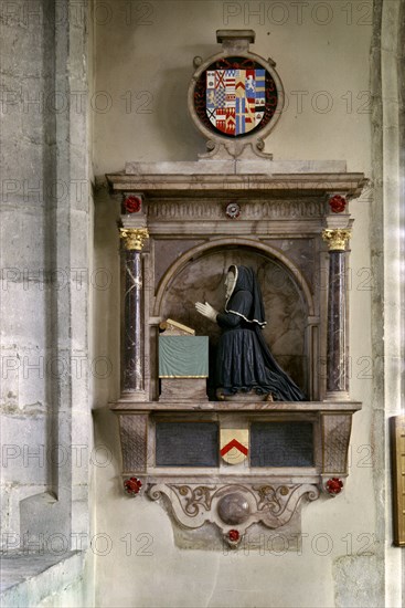 Scott monument, St Mary's church, Nettlestead, Kent, 1964