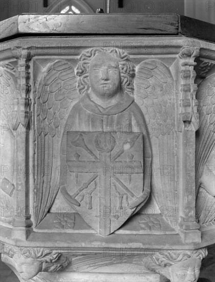 Carving from St Bartholomew's church, Orford, Suffolk,1960