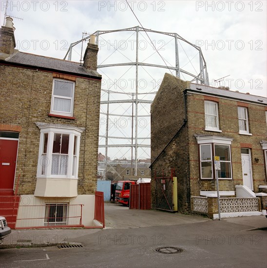 Gas holder in Upper Grove, Margate, Kent, 2000