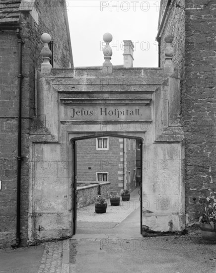 North entrance arch, Jesus Hospital, Rothwell, Northamptonshire, 1999