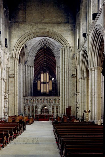 Nave of Ripon Cathedral, Ripon, North Yorkshire, c1965-c1969