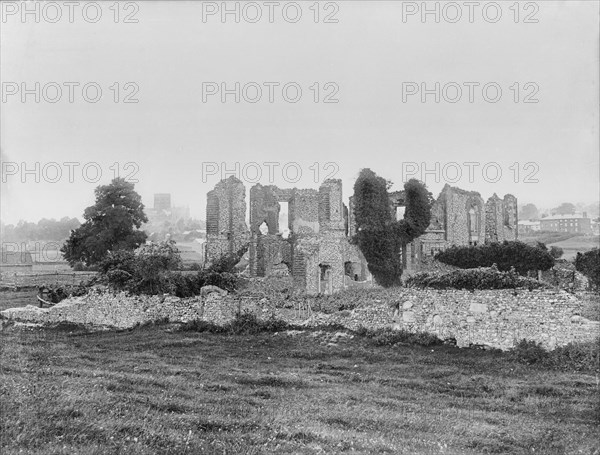 The ruins of Sopwell nunnery, St Albans, Hertfordshire