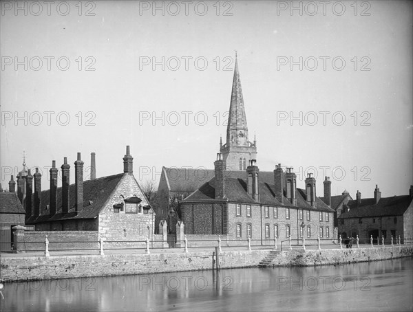 Brick Alley Almshouses, Abingdon, Oxfordshire, c1860-c1922