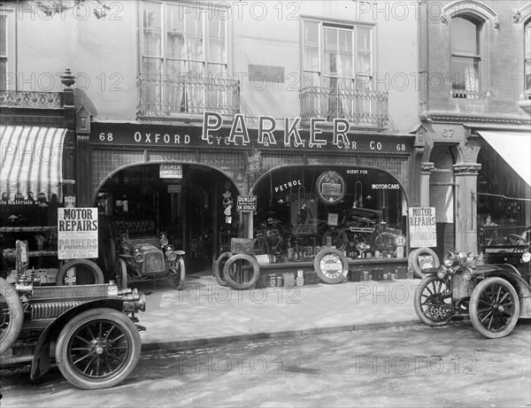 Parkers Motor House, St Giles, Oxford, Oxfordshire, c1860-c1922