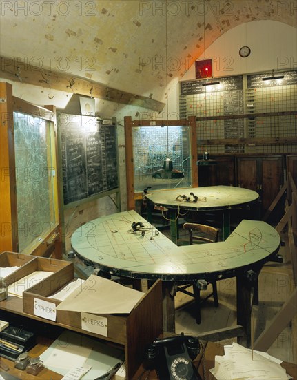 Anti-aircraft Control Room in Hellfire Corner, Dover Castle, Kent, 2001