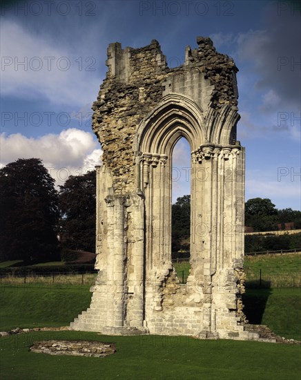 East end of the church, Kirkham Priory, North Yorkshire, 1993