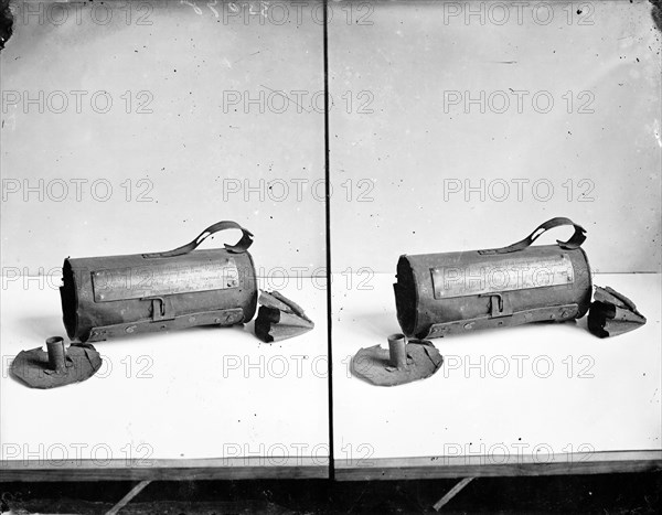 Stereo photo of a lantern, thought to have been used by Guy Fawkes during the Gunpowder Plot, 1605