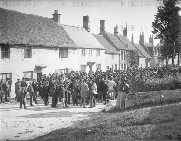 The Lamb Hotel, Burford, Oxfordshire, 1895